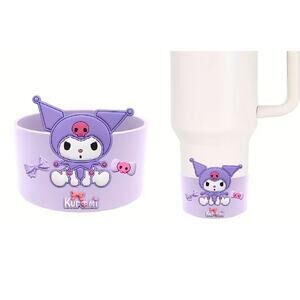 #6047  Hello Kitty & Friends - Purple Kuromi Silicone Tumbler Boot